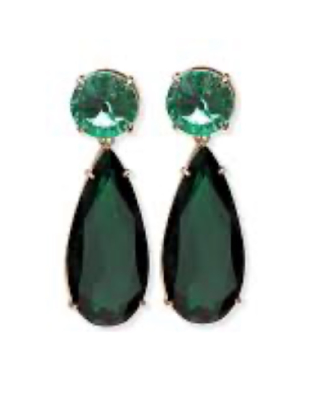 Carolina Herrera Gold-tone crystal earrings